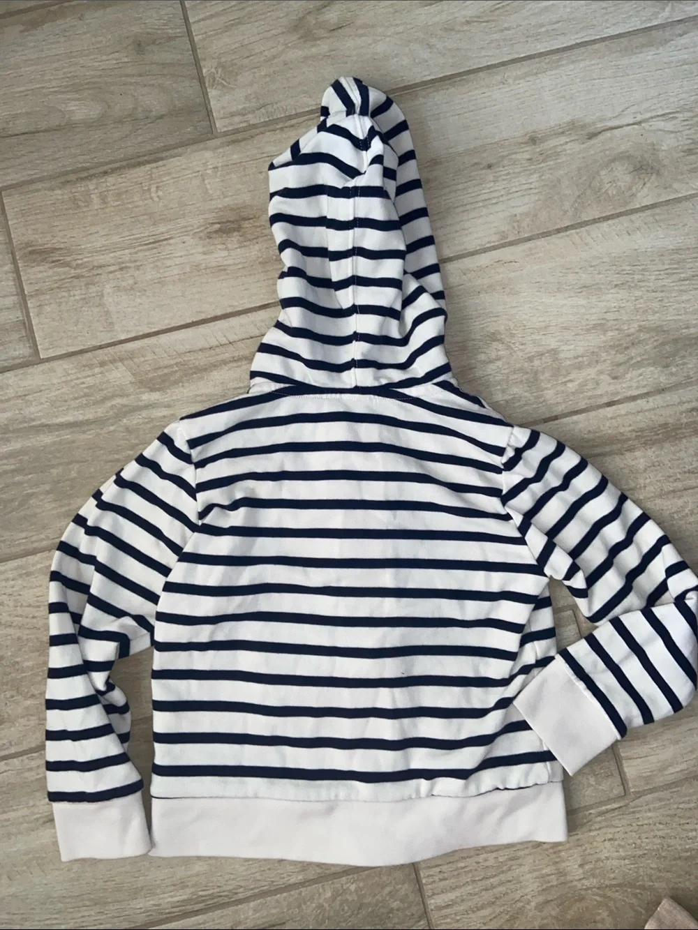 GAP Navy & White Striped Hooded Sweatshirt Top Polka Dot and floral Tights Pants
